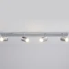 Lindby lámpara de techo para baño Dejan, 85 cm, 4 luces, cromo, IP44