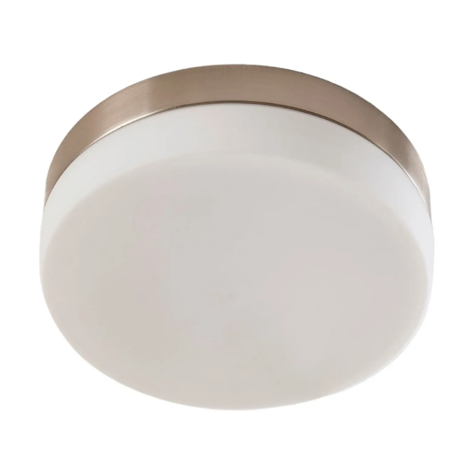 Lindby lámpara de techo para baño Amilia, Ø 18 cm, E27, níquel, cristal