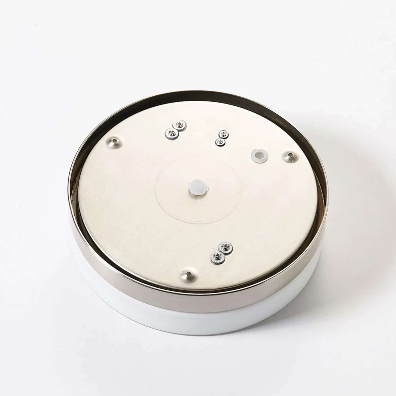 Lindby lámpara de techo para baño Amilia, Ø 23,5 cm, E27, níquel, cristal