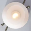 Lindby lámpara de techo Svean, 3 luces, níquel/blanco, cristal, longitud 60 cm