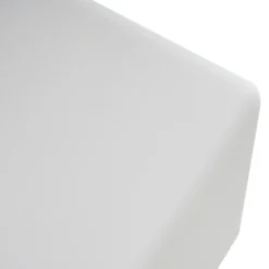 Lindby Lámpara exterior LED recargable Cubara, RGB, cubo, plástico