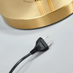 Lindby lámpara LED de pie Eda, altura 180 cm, latón, atenuable