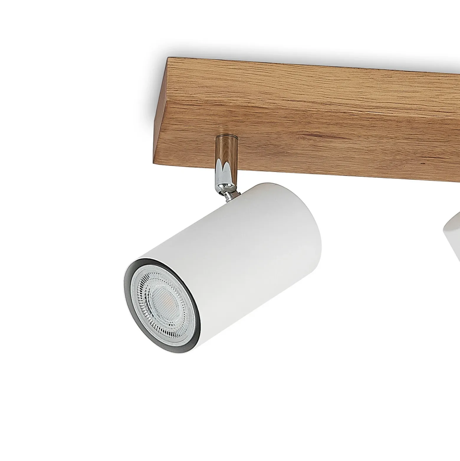 Lindby Maniva downlight de techo, 44 cm, 3 luces, blanco, GU10