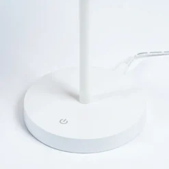 Lindby Milica lámpara de mesa LED, blanca, atenuable