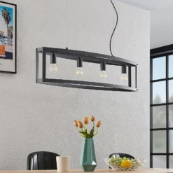 Lindby Mizgin lámpara colgante sin rejilla 4 luces