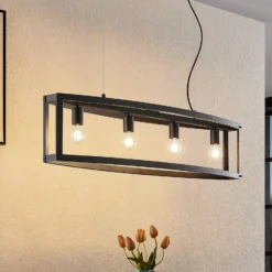 Lindby Mizgin lámpara colgante sin rejilla 4 luces