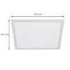 Lindby panel LED Lamin, blanco, 40 cm, CCT, atenuable, control remoto