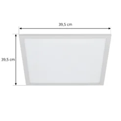 Lindby panel LED Lamin, blanco, 40 cm, CCT, atenuable, control remoto