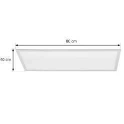 Lindby panel LED Lamin, blanco, 80 cm, CCT, atenuable, control remoto
