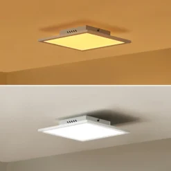 Lindby panel LED Lamin, blanco, 30 cm, CCT, atenuable, control remoto