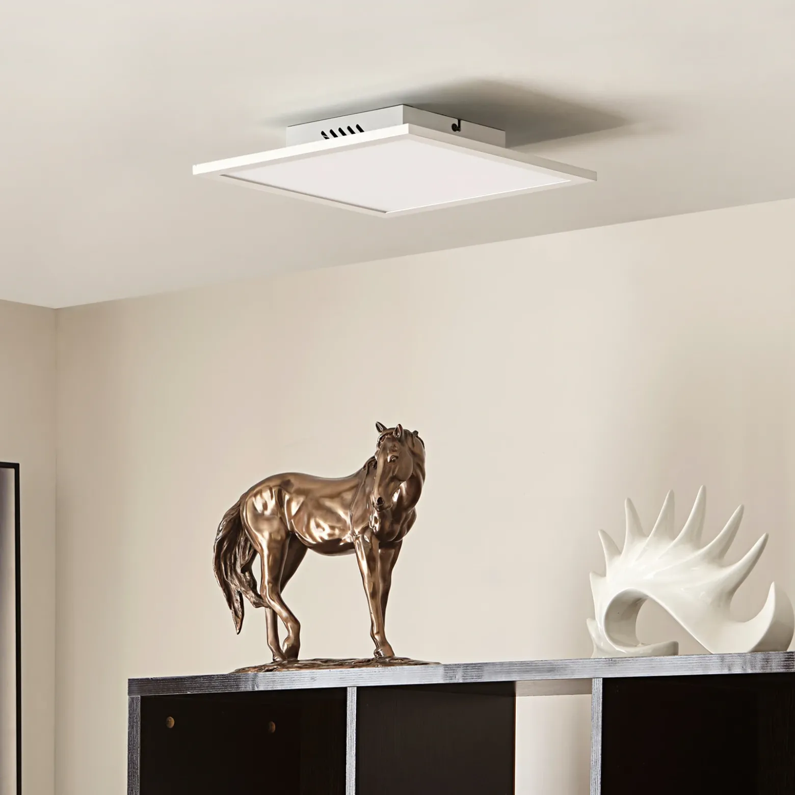 Lindby panel LED Lamin, blanco, 30 cm, CCT, atenuable, control remoto