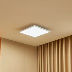 Lindby panel LED Lamin, blanco, 40 cm, CCT, atenuable, control remoto