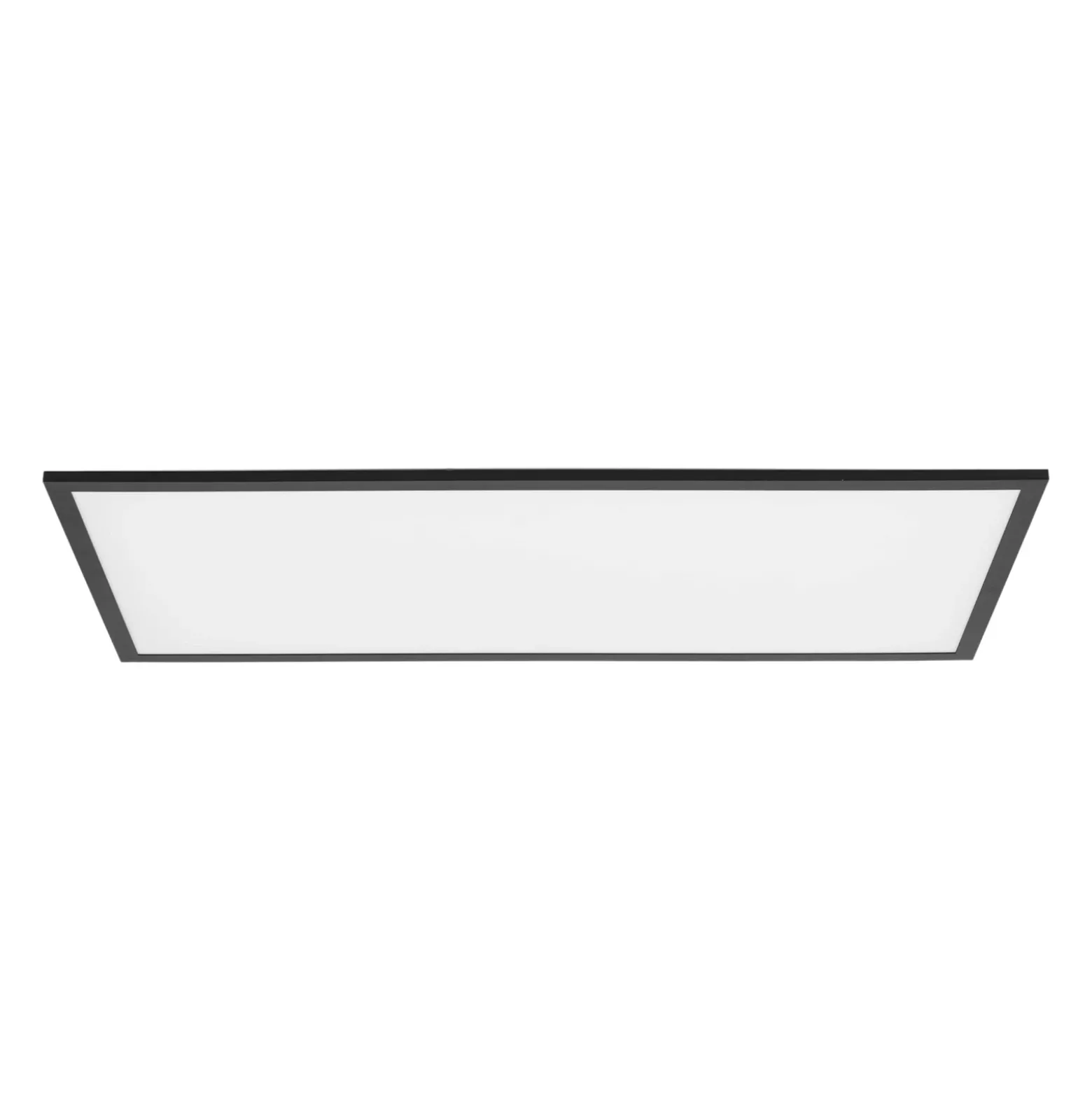 Lindby panel LED Lamin, negro, 80 cm, CCT, atenuable, control remoto