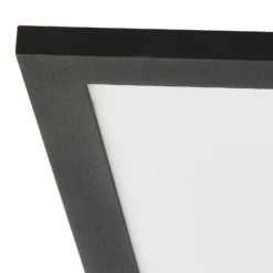 Lindby panel LED Lamin, negro, 120cm, CCT, atenuable, control remoto