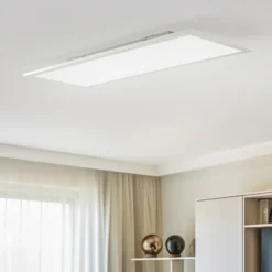 Lindby Panel LED Livel, CCT, 80 cm x 30 cm, control remoto