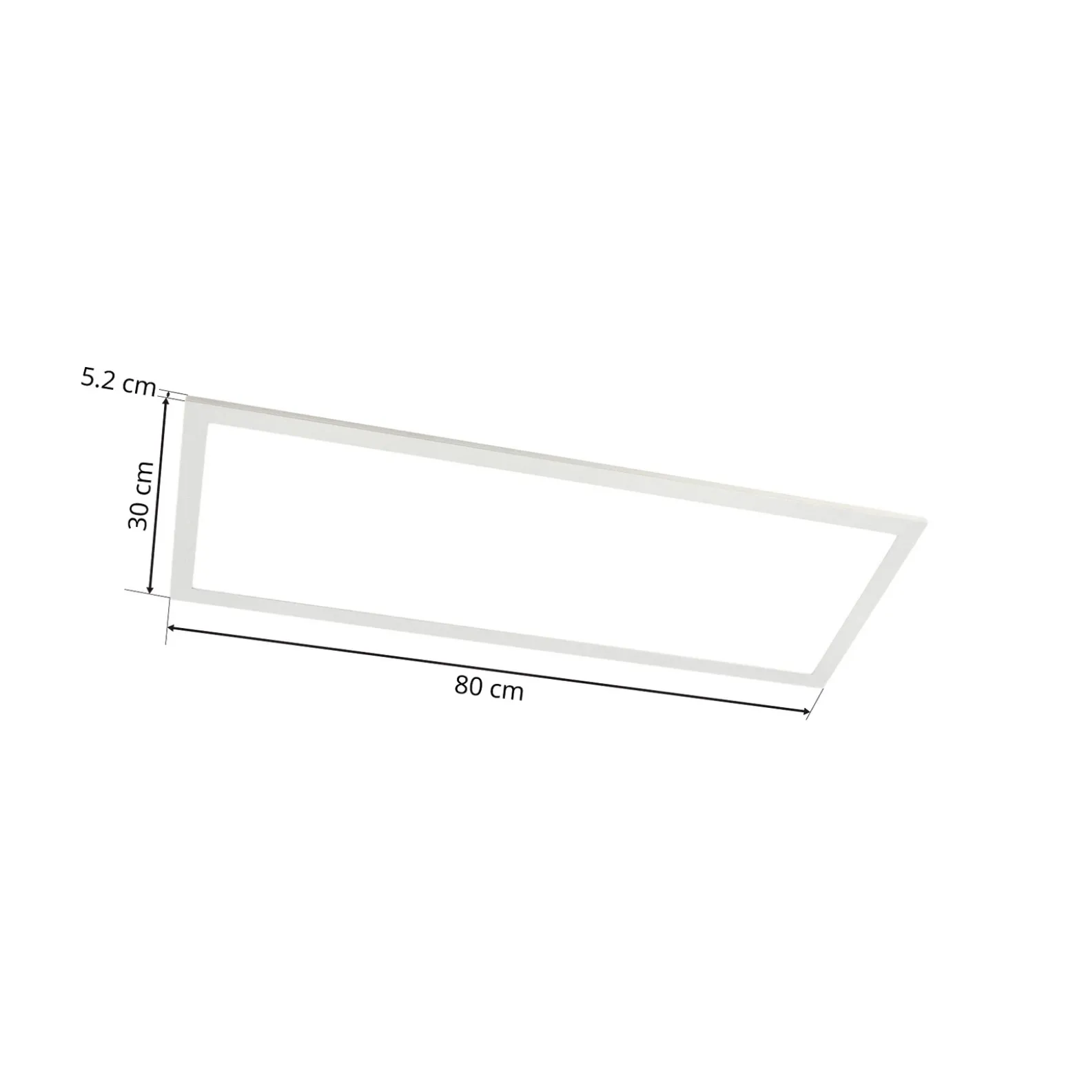Lindby Panel LED Livel, CCT, 80 cm x 30 cm, control remoto