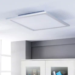 Lindby Panel LED Livel, CCT, 62 cm x 62 cm, control remoto