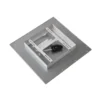 Lindby panel LED Livel, 4000K, 40 cm x 40 cm, plata, metal