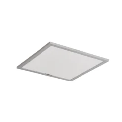 Lindby panel LED Livel, 4000K, 40 cm x 40 cm, plata, metal