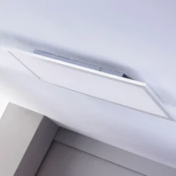 Lindby panel LED Livel, 4000K, 80 cm x 30 cm, plata, metal