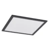 Lindby Panel LED Nelios, 40 x 40 cm, CCT, negro, metal