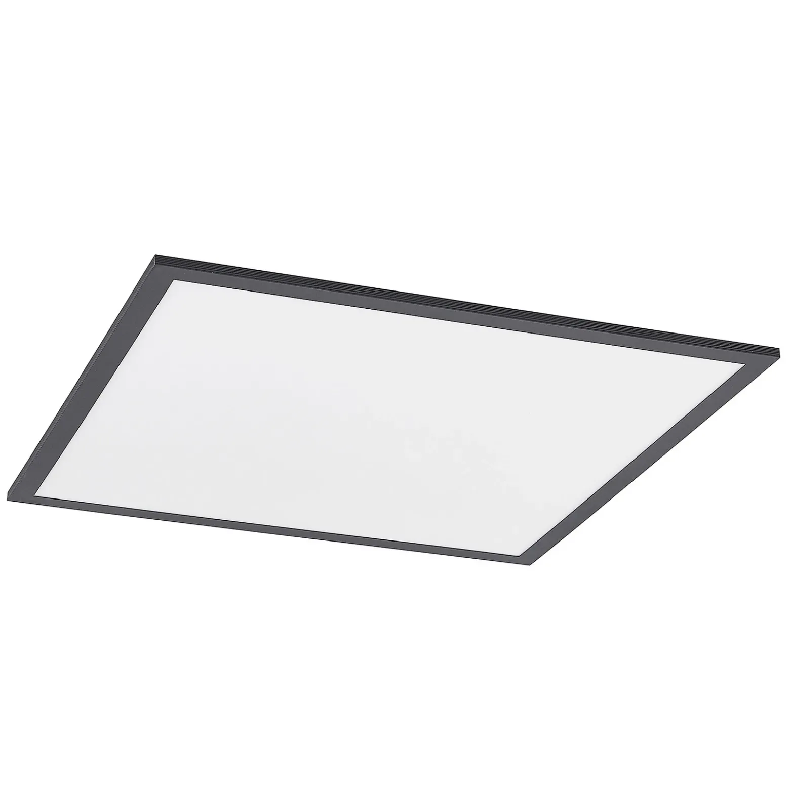 Lindby Panel LED Nelios, 62 x 62 cm, CCT, negro, metal
