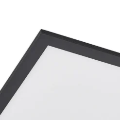 Lindby Panel LED Nelios, 62 x 62 cm, CCT, negro, metal