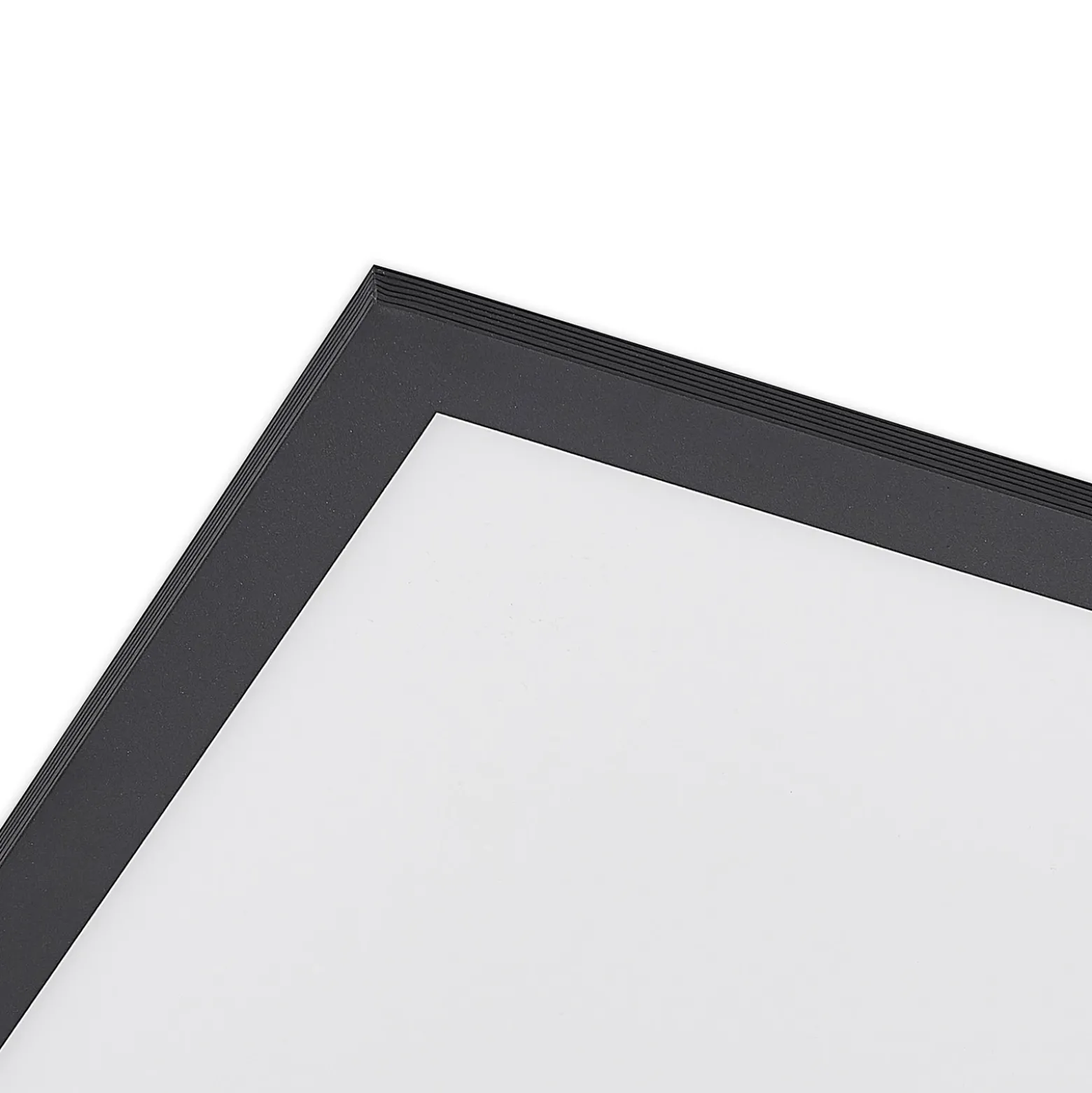 Lindby Panel LED Nelios, 62 x 62 cm, CCT, negro, metal