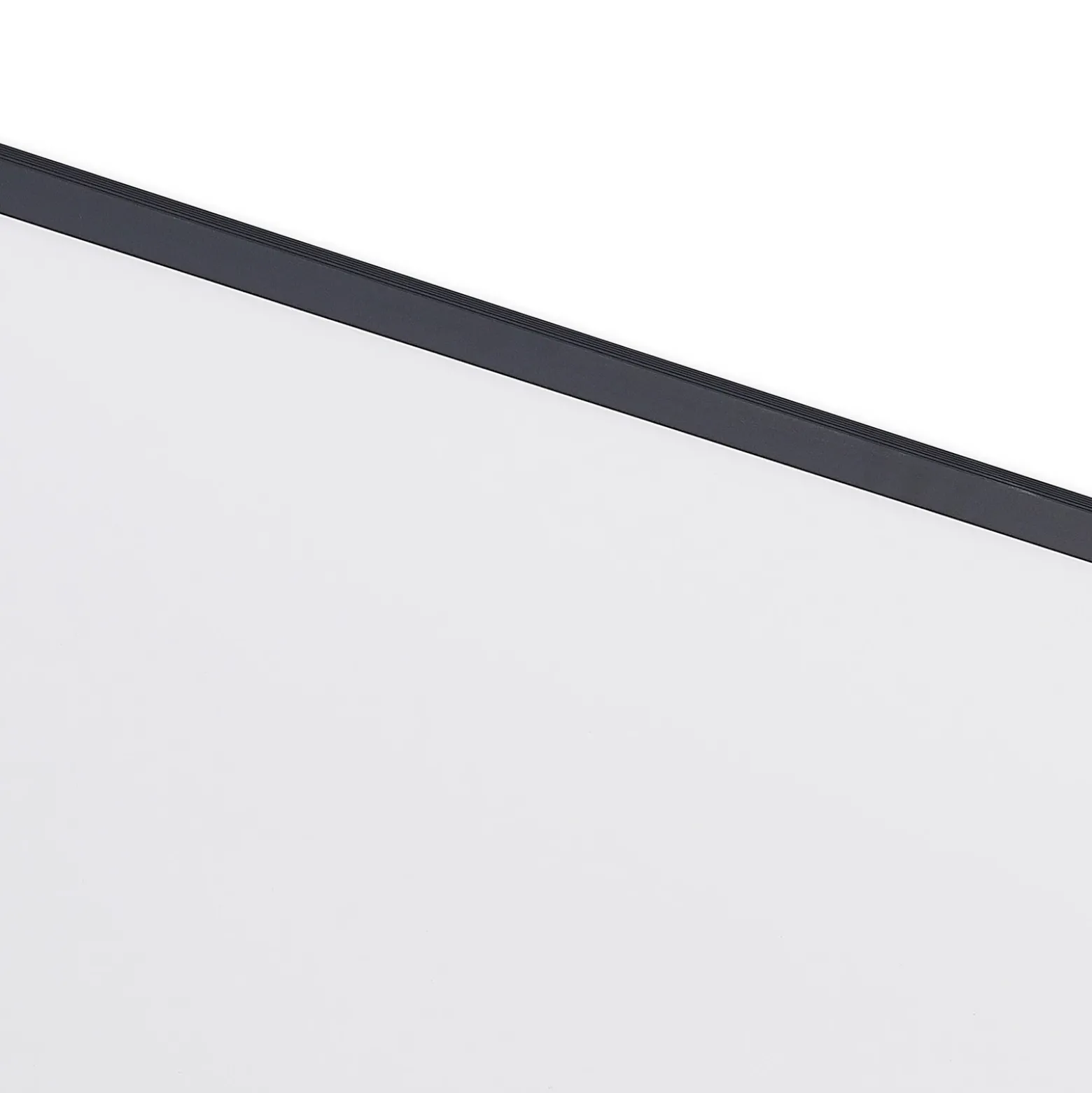 Lindby Panel LED Nelios, 120 x 60 cm, 4000K, negro, metal