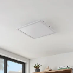 Lindby panel LED Quais, 40 x 40 cm, blanco, aluminio, 4.000K