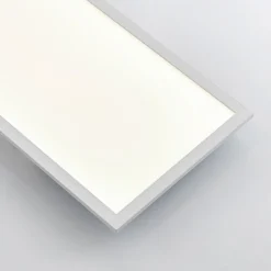 Lindby panel LED Quais, 30 x 120 cm, blanco, aluminio, 4.000K