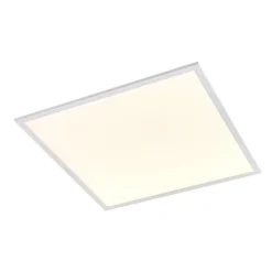 Lindby panel LED Quais, 60 x 60 cm, blanco, aluminio, 4.000K