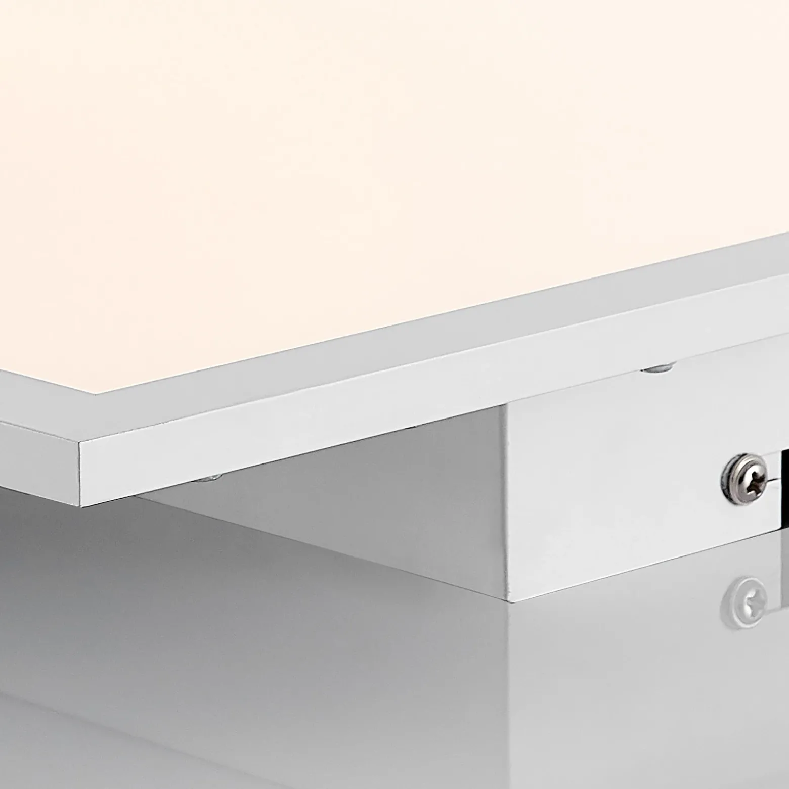Lindby panel LED Quais, 40 x 40 cm, blanco, aluminio, 4.000K