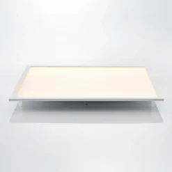 Lindby panel LED Quais, 60 x 60 cm, blanco, aluminio, 4.000K