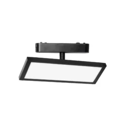 Lindby panel LED 48V Lumaro, negro, aluminio, longitud 20cm, atenuable