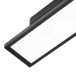 Lindby panel LED 48V Lumaro, negro, aluminio, longitud 20cm, atenuable