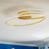 Lindby plafón LED Dorle, Ø 60 cm, dorado, aluminio