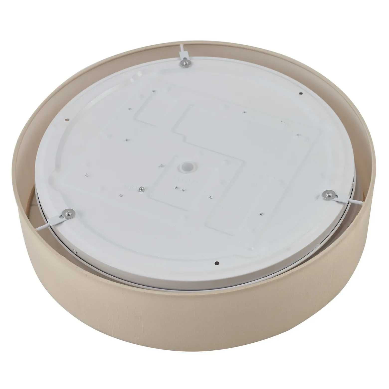 Lindby Plafón LED Eilif, tela, blanco, Ø 40 cm, CCT