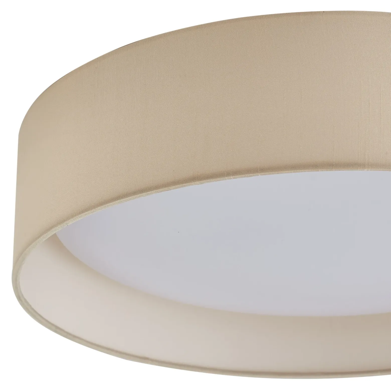 Lindby Plafón LED Eilif, tela, blanco, Ø 40 cm, CCT