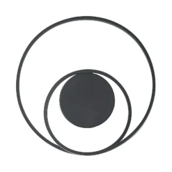 Lindby Plafón LED Emisua, negro, CCT, atenuable