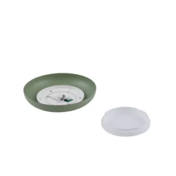 Lindby Plafón LED Florie, verde, metal, Ø 40 cm