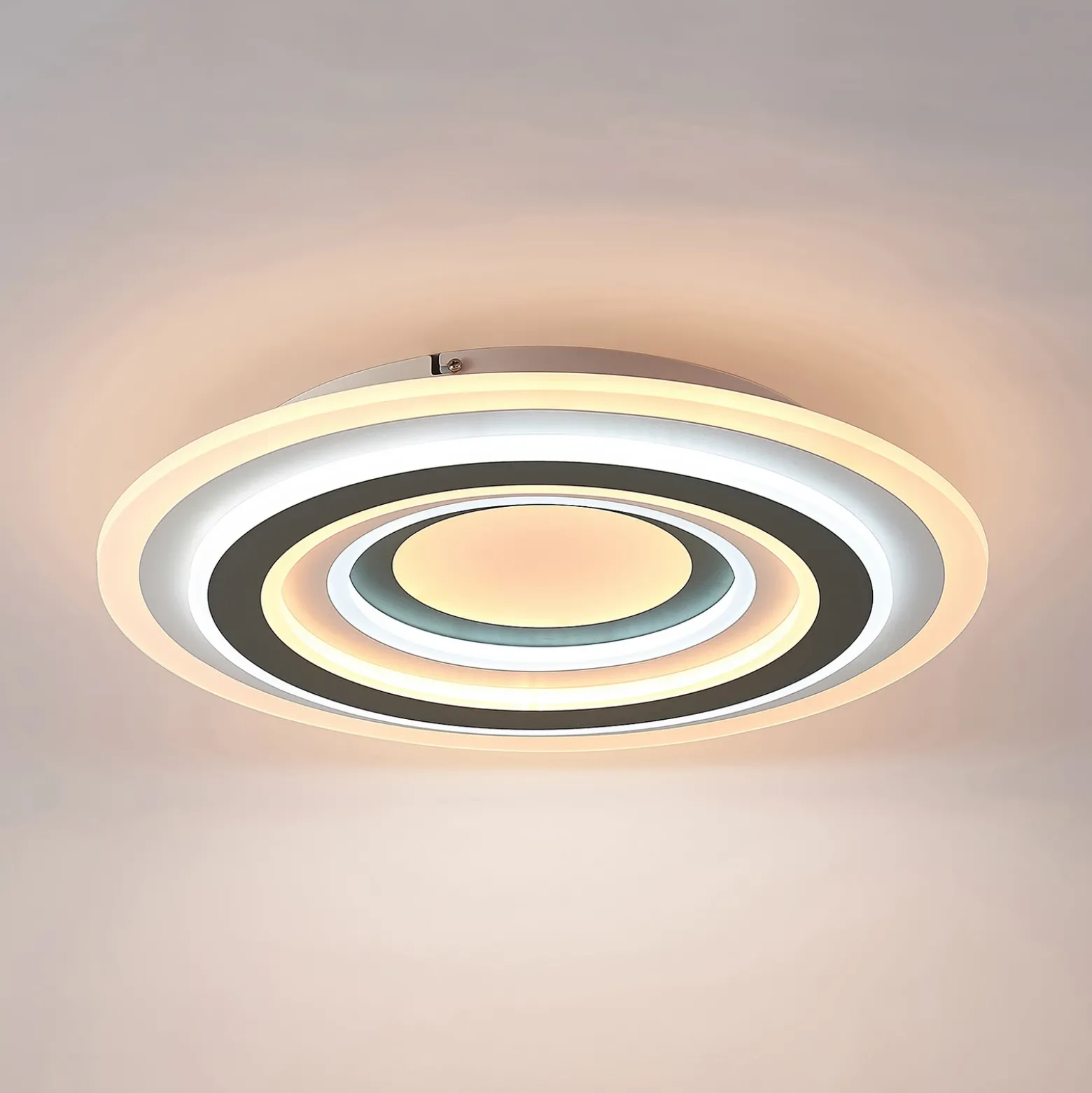 Lindby Plafón LED Jazmina, 50 cm, CCT, control remoto