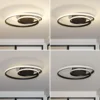 Lindby plafón LED Kyron, negro, aluminio, atenuable, Ø45cm