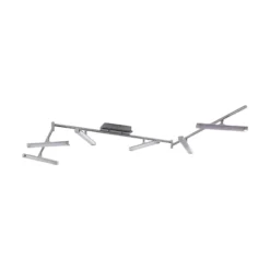 Lindby Plafón LED Pilou, 6 luces, atenuable, cromo