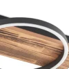 Lindby Plafón LED Sentoa, madera, 52,8 cm de largo, 3.000 K