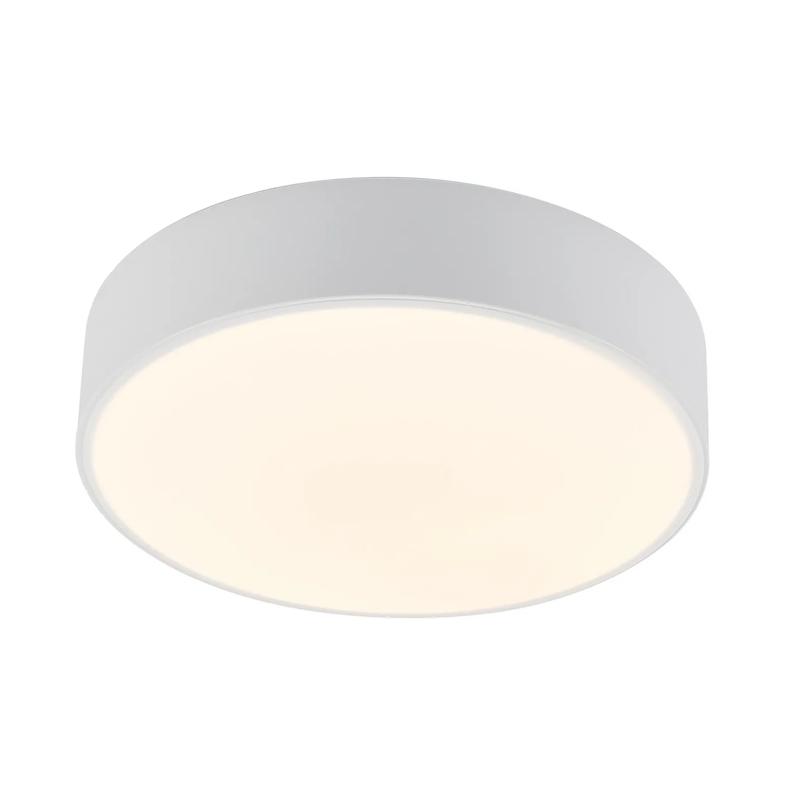 Lindby Plafón LED Simera, Ø 30cm, blanco, metal