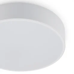 Lindby Plafón LED Simera, Ø 30cm, blanco, metal