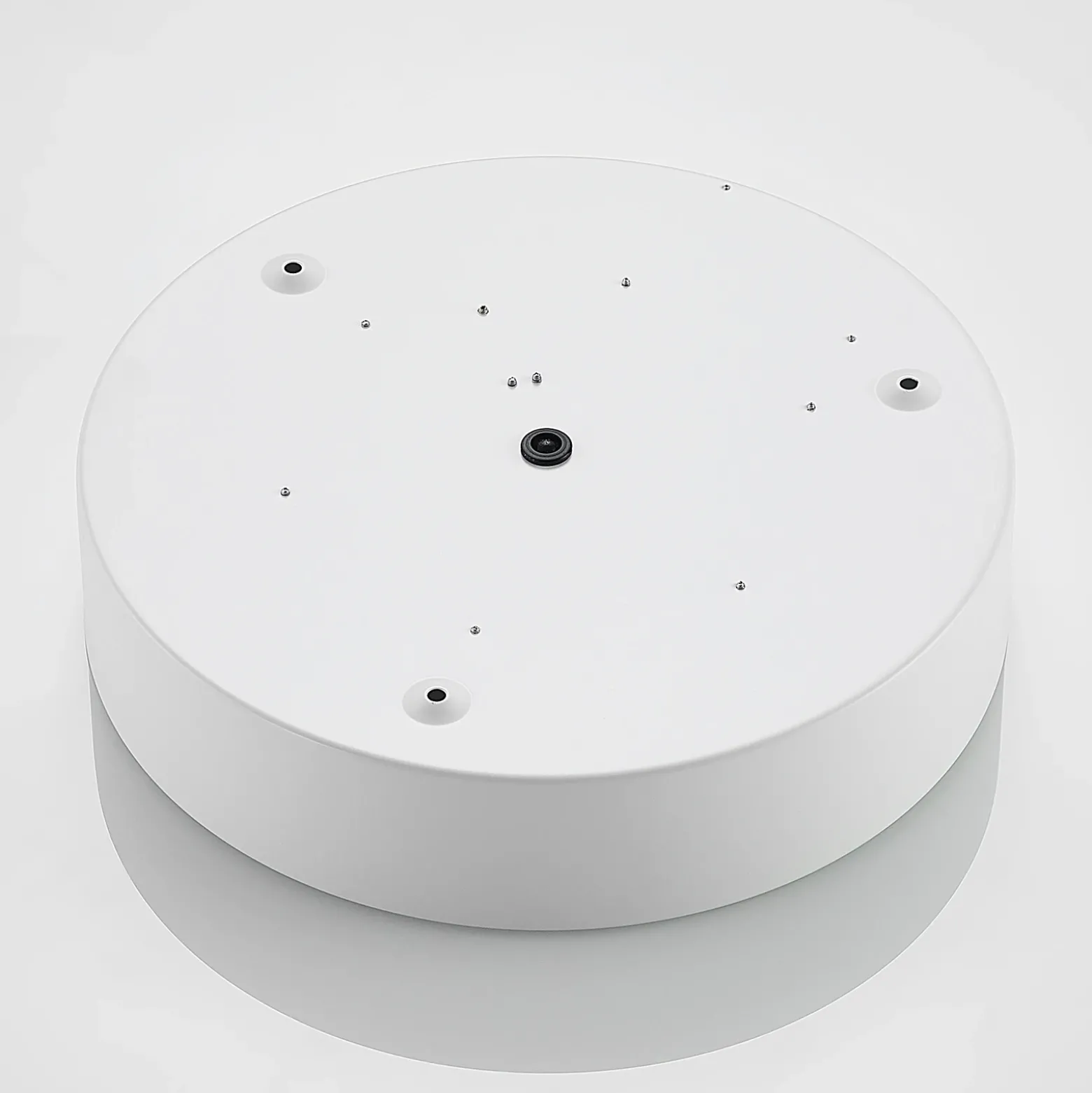 Lindby Plafón LED Simera, Ø 30cm, blanco, metal
