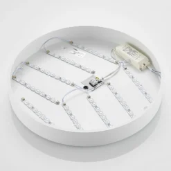 Lindby Plafón LED Simera, Ø 50cm, blanco, metal
