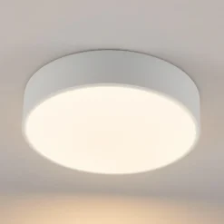 Lindby Plafón LED Simera, Ø 30cm, blanco, metal